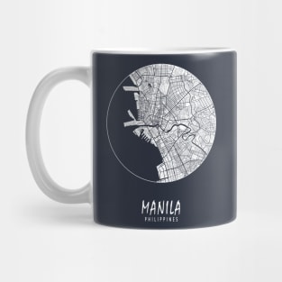 Manila, Philippines City Map - Full Moon Mug